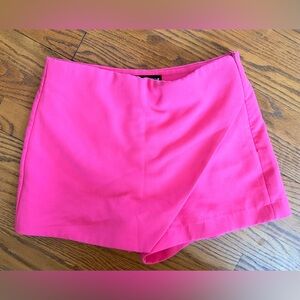 Zara Hot Pink Envelope Skort